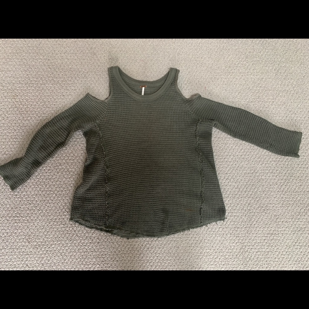 Free people cold shoulder sweater